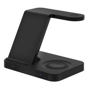 Mistaha F15 Chargeur sans fil 3 en 1 Station de recharge sans fil pour appareils multiples 15W Rapide