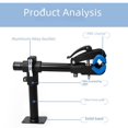 thumbnail image 4 of Space-Saving Wall-Mounted Bike Repair Stand with Sturdy Support - Durable Mountain & Road Bike Maintenance Rack, Easy Assembly, Includes Accessory for Desktop Repairs (Customized Black Pole Version C), 4 of 5