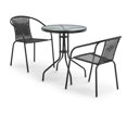 thumbnail image 4 of Mainstays 3 Piece Steel & Wicker Bistro Set, 4 of 7