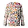 thumbnail image 5 of KIHOUT Chandails Molletonnés pour Femmes en Liquidation, Hauts Blouse à Manches Longues d'Automne et d'Hiver à Col Rond à Imprimé Floral, Coupe Ample, Taille P-2TG, 5 of 5