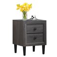 thumbnail image 2 of Patiojoy Nightstand Beside Table W/Drawer Retro Grey Night Table House Furniture, 2 of 5