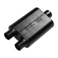 thumbnail image 4 of Flowmaster Exhaust Muffler 425403 40 Series Original; Black Aluminized Steel Case; Dual 2-1/2 Inch Inlet; Single 3 Inch Center Outlet; 13 Inch Body/19 Inch Overall Length, 4 of 4
