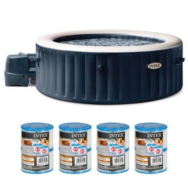 Intex PureSpa Plus Spa Gonflable à Jets avec 12 Cartouches de Filtre