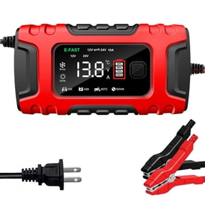 6A 12V/24V Digital Car Battery Charger Full Automatic Car Battery Charger Power Puls Repair Chargers Lead Acid AGM Battery Charger