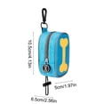 thumbnail image 3 of Distributeur de Sacs à Déchets pour Animaux, Pochette de Rangement pour Chiens et Chats – Support de Sacs à Déchets Portable en Polyester avec Design Compact 4.13 Po x 2.56 Po x 1.97 Po, 3 of 6