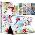 thumbnail image 1 of iPad PRO 9.7 Inch 2016 [ PRO 9.7 2016 ] A1673 A1674 A1675 MLMP2LL/A MM172LL/A MLMN2LL/A MLMW2LL/A Printed Folio Magnetic Smart Protective Sleek & Classic Design Cover - Birds & Flowers, 1 of 7