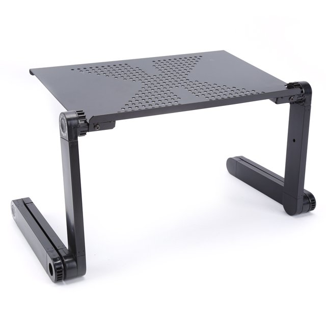 Herwey Support de Table pour Portable, Support de Table pour Cahier, Bureau Portable pour Portable Support de Cahier Plateau avec Porte-Souris Canapé-Lit Noir