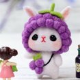 thumbnail image 1 of Agiferg Mignon Motif Rabbit Fait Main DIY Feutrine de Laine Poke Matériel de Production Paquet, 1 of 5