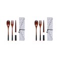 thumbnail image 3 of Maytalsory Set School Student Chopstick Fork Spoon Flatware with Storage Bag Type 8 2Set, 3 of 6