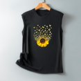 thumbnail image 3 of Birdeem Womens Sleeveless Top V-Neck Pullover Printing Vest, 3 of 4