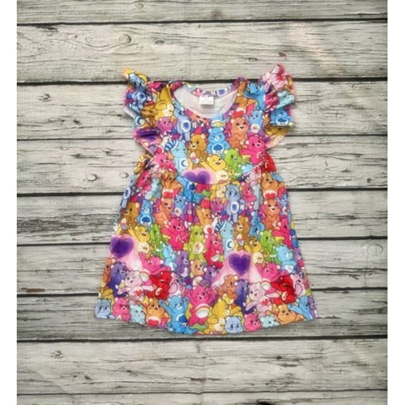 4T Care Bears Cotton Dress Girl Toddlers and Big Girls
