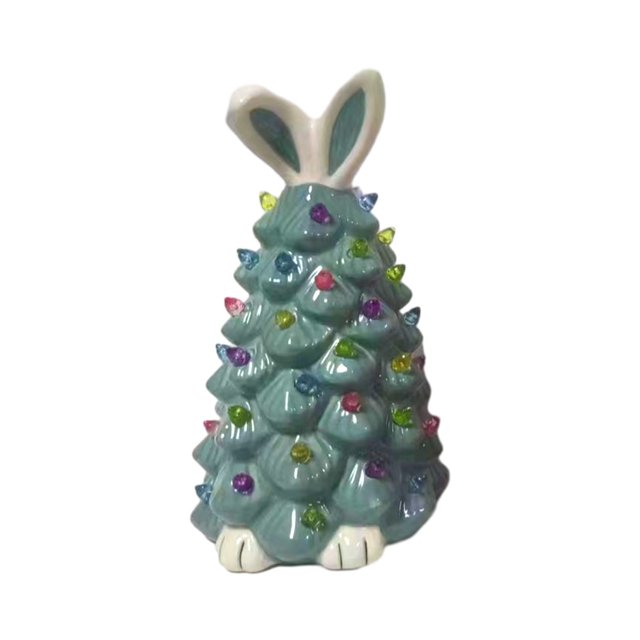 Easter Decorations Savings Pisexur Easter Bunny Tree Easter Decorations for Indoor Spring Home Bedroom Office Decor,Tabletop Bunny Rabbit Tree Home Tabletop Bunny Doll Tree for Kids (5.51×9.64 in)