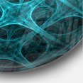 thumbnail image 3 of Designart « Fleur de Glace Bleue Abstraite » Horloge Murale Moderne, 3 of 6