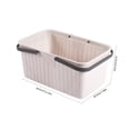 thumbnail image 3 of Bdday Storage Totes Bath Basket Portable Toiletry Basket Bathroom Plastic Toiletry Storage Basket Draining Bath Basket Bath Storage Basket Small Basket, 3 of 7