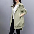 thumbnail image 1 of RXIRUCGD Manteau Long Décontracté Mode pour Femmes, Vert, Taille : S, 1 of 6