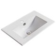 thumbnail image 2 of American Imaginations 19.9-in. W 1 Hole Ceramic Top Set In White Color - Overflow Drain Incl. AI-30398, 2 of 8