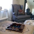 thumbnail image 4 of WE Games 4 Player Shut The Box Dice Game Solid Hardwood Walnut Stained 14 in., 4 of 10
