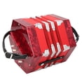 thumbnail image 3 of Concertina Instrument, Concertina Accordion, With Adjustable Hand Strap Anglo-Style Portable For Toddlers Adults Children Beginner Red, 3 of 8