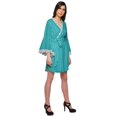 thumbnail image 3 of Moomaya Printed&nbsp;Bathrobe&nbsp;For Girls Bell Sleeves&nbsp;Robe&nbsp;For Women Crossover&nbsp;Robes, 3 of 6