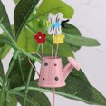thumbnail image 1 of Potted Flower Pot Plug-in Metal Garden Pile for Outdoor Decoration - Small Stake for Yard Courtyard Lawn, Imitation Flower Design with Sunscreen Coating, 1 of 3