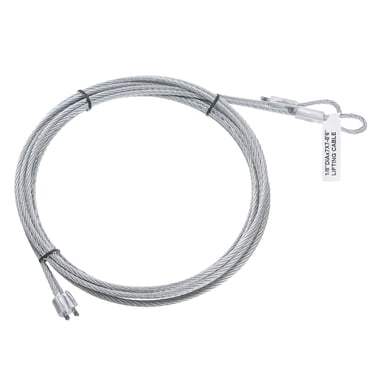 Unique Bargains 2 Packs 8.6ft 2M Garage Door Cable 3mm Diameter Torsion Spring Wire Cable, Galvanized Steel