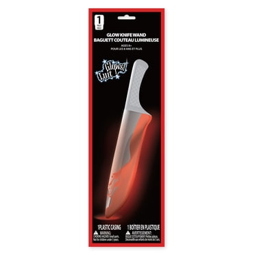 Halloween 1 Piece Glow Wand Party Favors, Red Knife, 10.4 inch
