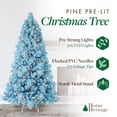 thumbnail image 4 of Home Heritage Snowdrift 6.5 Ft Pre-Lit Artificial Christmas Holiday Tree, Blue, 4 of 9