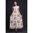 thumbnail image 4 of Bimba Robe Longue Maxi de Soirée pour Femmes en Rayonne à Imprimé Floral, Dos Nu, Bretelles Spaghetti - XX-Grand, 4 of 5