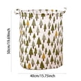 thumbnail image 2 of Patterned Linen Laundry Hamper With Open Top for Bedroom or Bathroom - Durable -Linen Fabric Breathable Large Capacity Stylish Laundry Without Lid, 2 of 5