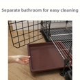 thumbnail image 3 of 1pc Small Animal Enclosure, Cat And Dog Kennel, With Tray For Easy Cleaning, Indoor, 3 of 4