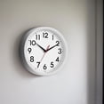 thumbnail image 4 of YOPTOP Wall Clock  Modern Wall Clocks Battery Operated  10 Inch Simpel Silent Non-Ticking Clock Decorative for Kitchen  Office  Outdoor  Bedroom  Living Room  School  Classroom,white, 4 of 6