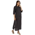 thumbnail image 2 of Moomaya Kurti Ethnique Indienne Imprimée pour Femmes, Col Mandarin, Longue Kurta Droite avec Poches, 2 of 8