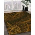 thumbnail image 3 of Ahgly Tapis d'Intérieur Lavable en Machine Carré Transitionnel Brun Bronze Foncé, 4 Pieds Carré, 3 of 7
