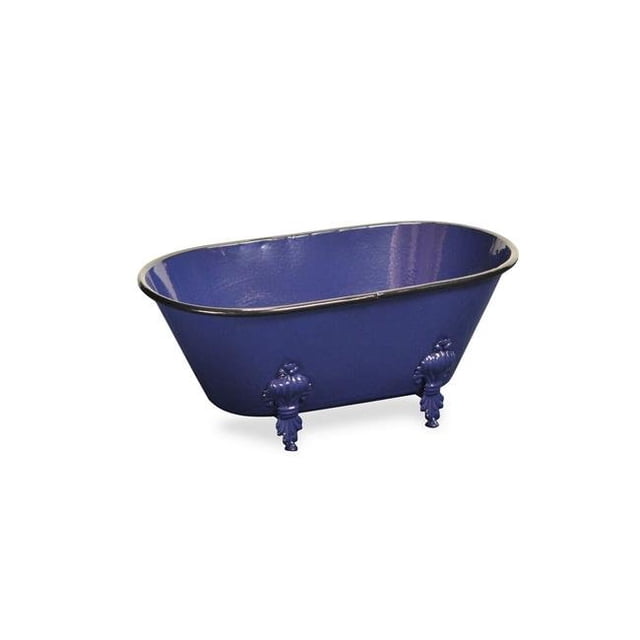 Navy Blue Decorative Metal Bathtub