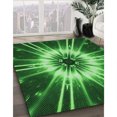 thumbnail image 3 of Ahgly Tapis Rectangulaire Lavable en Machine Intérieur Vert Émeraude Profond, 7 Pieds x 9 Pieds, 3 of 7