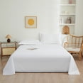 thumbnail image 1 of Chmadoxn Solid Color Fiber Bedspread Coverlet Set Washable White Sheets, 1 of 6