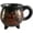 B, variant on Ceramic Pumpkin Mug with Legs, 5.5x5.1x5.5 In Witch Cauldron Coffee Cup, 4 Footed Halloween Mug in 3 Colors for Hot Cocoa Tea