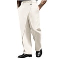 thumbnail image 2 of Ceisia Pantalon Habillé pour Homme, Coupe Droite Ajustée, Formel, avec devant Enveloppant, Structuré, Infroissable, Multicolore, 2 of 6