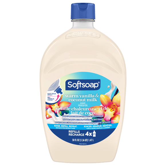 Softsoap Warm Vanilla & Coconut Milk Liquid Hand Soap Refill, 1.47 L