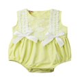 thumbnail image 1 of Baby Girls Sleeveless Ruffle Lace Romper, 1 of 3