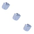 thumbnail image 2 of QualitChoice Simple Design Solid Color False Collar Formal Fashion Chiffon Fake Half Shirt Decorative Detachable Lapel Clothing Decor Blue Point 3PCS, 2 of 6