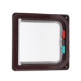 thumbnail image 3 of Porte Rabattable pour Chat, 4 Modes de Commutation Porte Rabattable Étanche en Plastique Transparent pour Maison pour Intérieur et Extérieur Blanc, Marron, 3 of 7