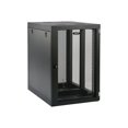 thumbnail image 1 of Tripp Lite 18U Wall Mount Rack Enclosure Server Cabinet Side Mount Wallmount 18U - Armoire Rack - Montable au Mur - Noir - - 19 Pouces, 1 of 10