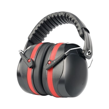 Mefallenssiah Cache-Oreilles Sécuritaires à Réduction de Bruit, Cache-Oreilles de Protection Auditive, Écouteurs de Protection Sonore Nrr 28 dB pour Tondre, Construction, Menuiserie, Adultes, Enfants