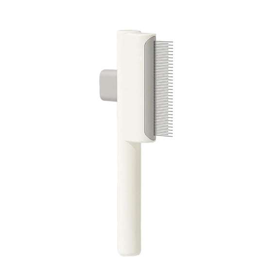 Peigne Anti-Poils Peigne Anti-Puces 2025 Brosse pour Chat et Chien pour Masser et Nettoyer Fonction Poils d'Animaux Brosse pour Chat avec Bouton de Dégagement Brosse de Toilettage pour Poils d'Animaux Fournitures