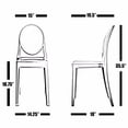 thumbnail image 2 of Nicer Furniture Ghost Clear Side Chair, 2 of 5