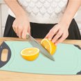 thumbnail image 4 of Non-slip Wheat Fruit Vegetable Cutting Board Chopping Board for Home Kitchen UseXL Green, 4 of 9