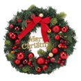 thumbnail image 3 of Artificial Christmas Garland, Christmas Wreath Handmade Exquisite Details High Color Fastness Iron Wire Electroplated Ball  For Window, 3 of 8