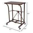 thumbnail image 2 of Origami Folding Computer Desk for Office, Students & Gaming, Vintage Bronze, 2 of 9