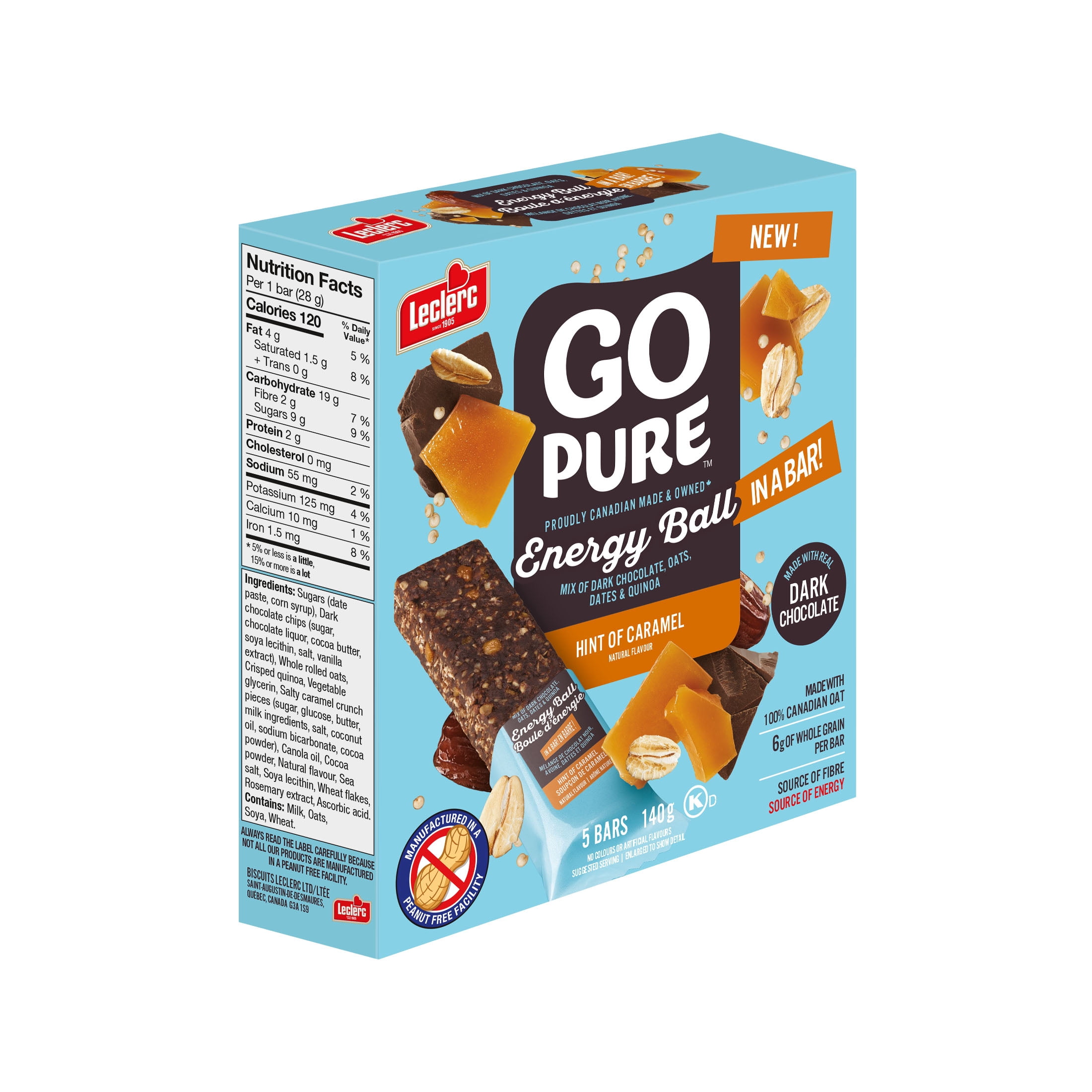 GO PURE ENERY BALL IN A BAR - HINT OF  CARAMEL